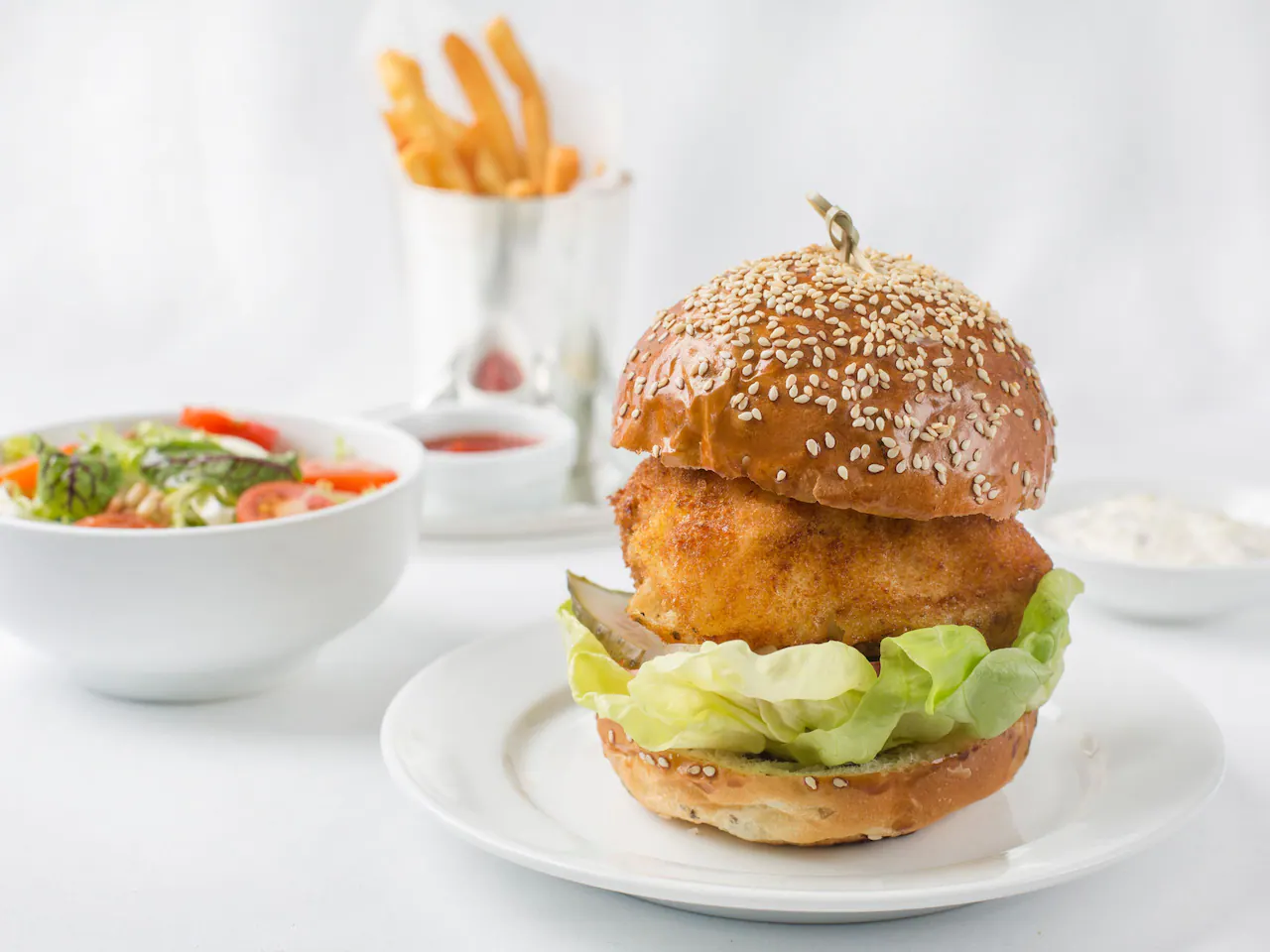 Alaskan Cod Fish Burger